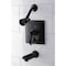 Kingston Brass Tub and Shower Faucet, 3, Wall Mount, Oil Rubbed Bronze KB86550DFL - alternate 6